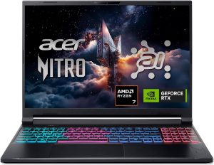 Acer Nitro V 16S AI Gaming Laptop – AMD Ryzen 7 260, RTX 5060, 32GB DDR5, 1TB SSD