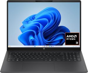 HP OmniBook 3 16" Touchscreen Laptop – AMD Ryzen 3 7320U, 8GB RAM, 256GB SSD