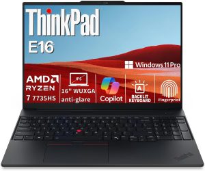 Lenovo ThinkPad E16 Gen 2 – AMD Ryzen 7 7735HS, 16GB DDR5, 512GB SSD, Windows 11 Pro